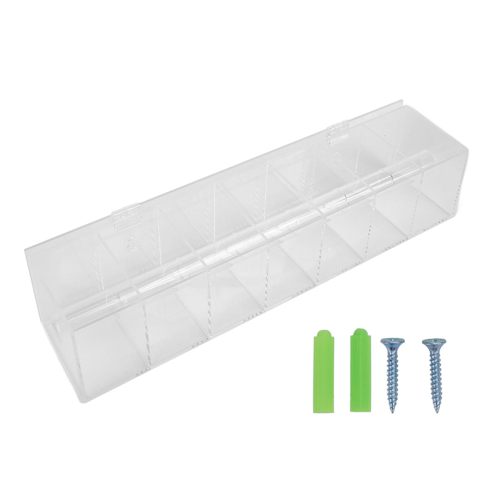 Distributeur d'autocollants du jour de la semaine, support de rouleaux d'étiquettes, distributeur de rouleaux d'autocollants à 7 fentes, support d'autocollants transparent
