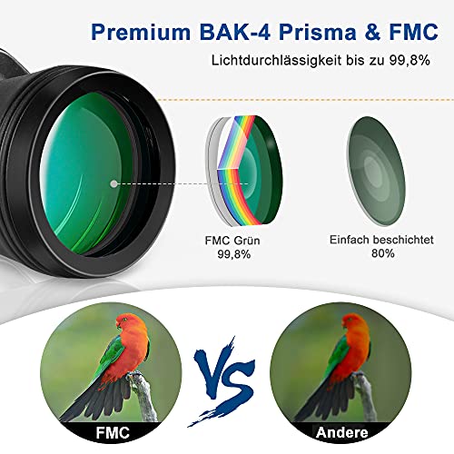 SEAFLY Fernglas Erwachsene 12x50, Fernglas mit Nachtsicht, Metall Binoculars mit Bak-4 und FMC-Linse… – Bild 4