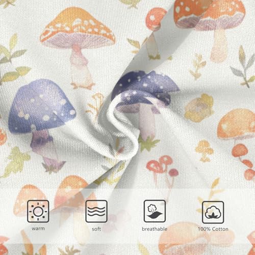 KLL Seamless Woodland Mushroom Flowers Boys Toddler Soft Underwear Cute Children Panties3