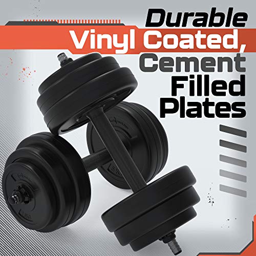 Body Revolution Halterset - verstelbare halters voor thuis, fitness-gewichtset met Barbell Link accessoires… - Afbeelding 5