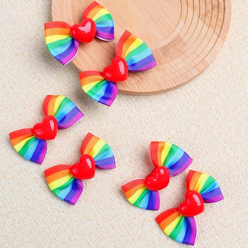 Pinzas de pelo arcoíris y pasadores coloridos para el día del orgullo 5