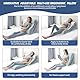 4PCS Orthopädisches Bettkeilkissen-Set mit vollem Memory-Foam-Taillenkissen, Keilkissen zur Linderung von Rückenschmerzen, verstellbares Bettkeilkissen zum Schlafen, nach der Operation,