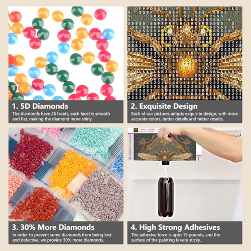 50% Off Domnpes Honeybee Diamond Art Kit for Adults DIY Craft - Image 4