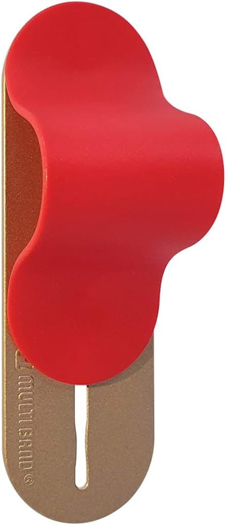 MOMOSTICK_MULTI BAND: Phone Grip/Stand/Holder | Phone Accessories | Phone Handle | Phone Strap | Finger Grip for All Smartphones, I Matte - Red