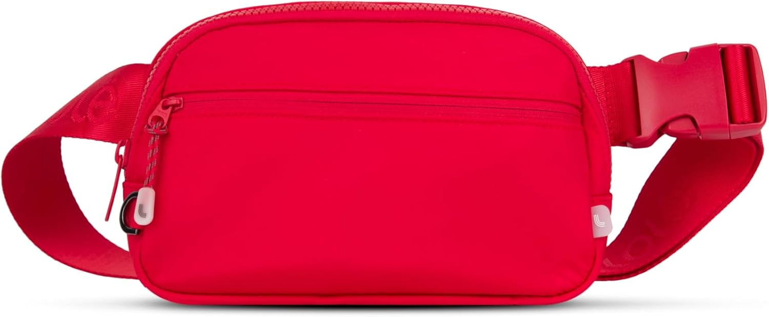 Women's Lolë Jamie Belt Bag, Crossbody Fanny Pack, Adjustable Strap | belt bag and crossbody fanny pack, adjustable 20-40 in strap, two interior compartments, exterior pocket, key rings, 100%