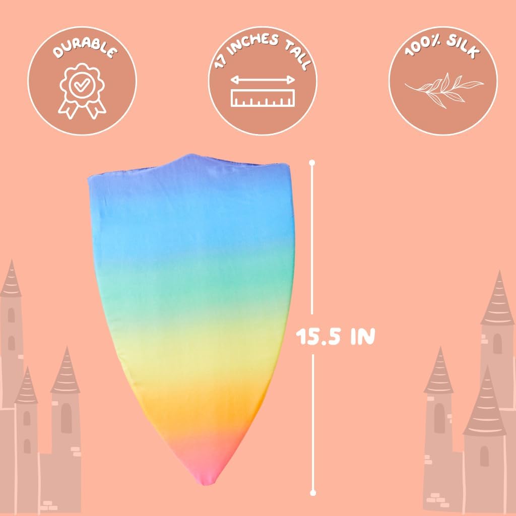 Sarah's Silks Foam Shield | Creative Waldorf Toys for Open-Ended Play (Rainbow)