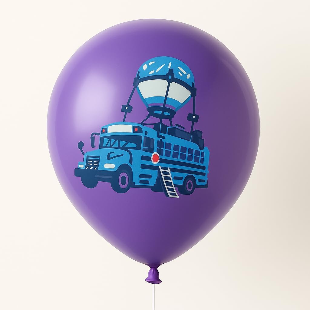 Battle Royale Video Game Theme Party Balloons for Kids Birthday Party Decorations 12" Latex Balloons For Outdoor Celebrations 24 Pieces in 6 Different Patterns - Image 3