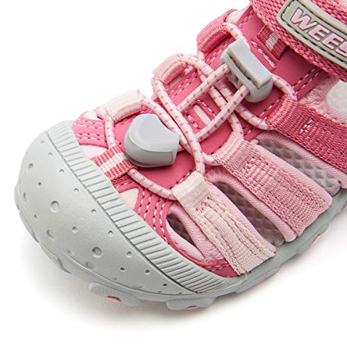 Image of Weestep Toddler Little Kid Boys and Girls Close Toe Hook Loop Sandal