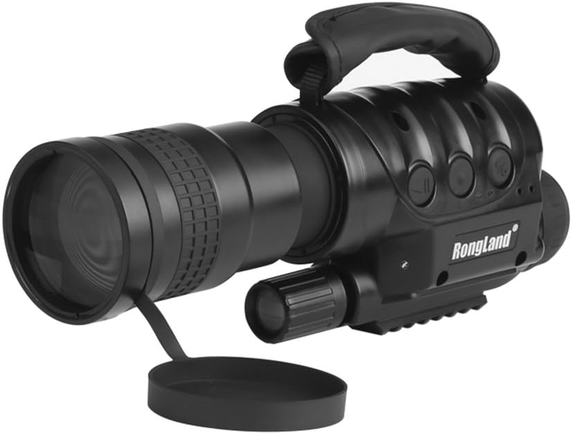 Rongland 7x60mm Digital Night Vision Monocular 1.3MP CCD Sensor 7x Zoom Weather Proof Design with 4GB TF Card