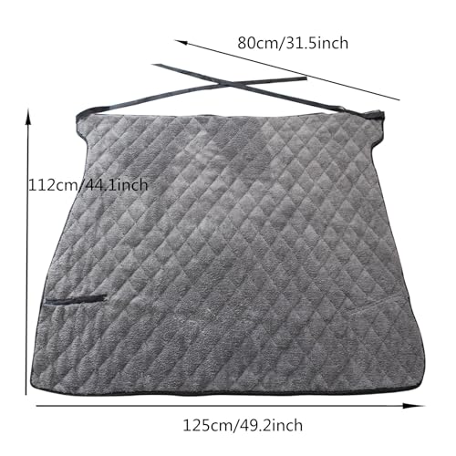 LPRYAO Rollstuhl Decke | Winter Dreilagige Verdickte Warme Erwachsene Rollstuhldecke Beindecke Kniedecke | Decke für Rollstuhlfahrer | Universelle Passform für Rollstühle (Hellgrau, 44.1 * 49.2inch)