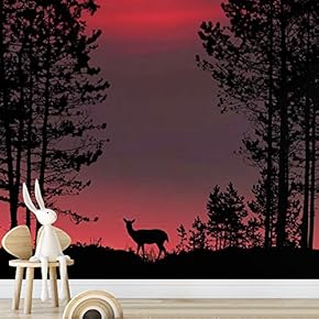 signwin Wall Mural Wild Animals Removable Self-Adhesive Wallpaper...