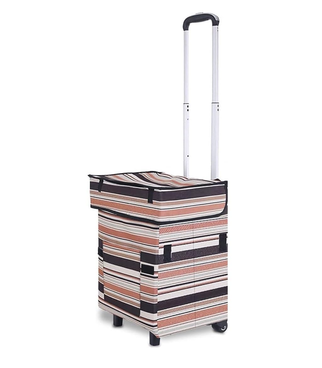 SBZIOJHDR foldable shopping trolley， Shopping Bag with Wheels Foldable Lightweight Trolley Bags for Groceries Large Capacity Grocery