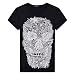 Produktbild Hniunew Carnival Shirt MäNner T-Shirt LäSsiger Skull Print Sport Kurzarm Karnevalshemd Party Tees Shirt Tops Sommer Mode-Oberteile KostüMe FüR Fasching,Knochen Tailliertes Tshirt
