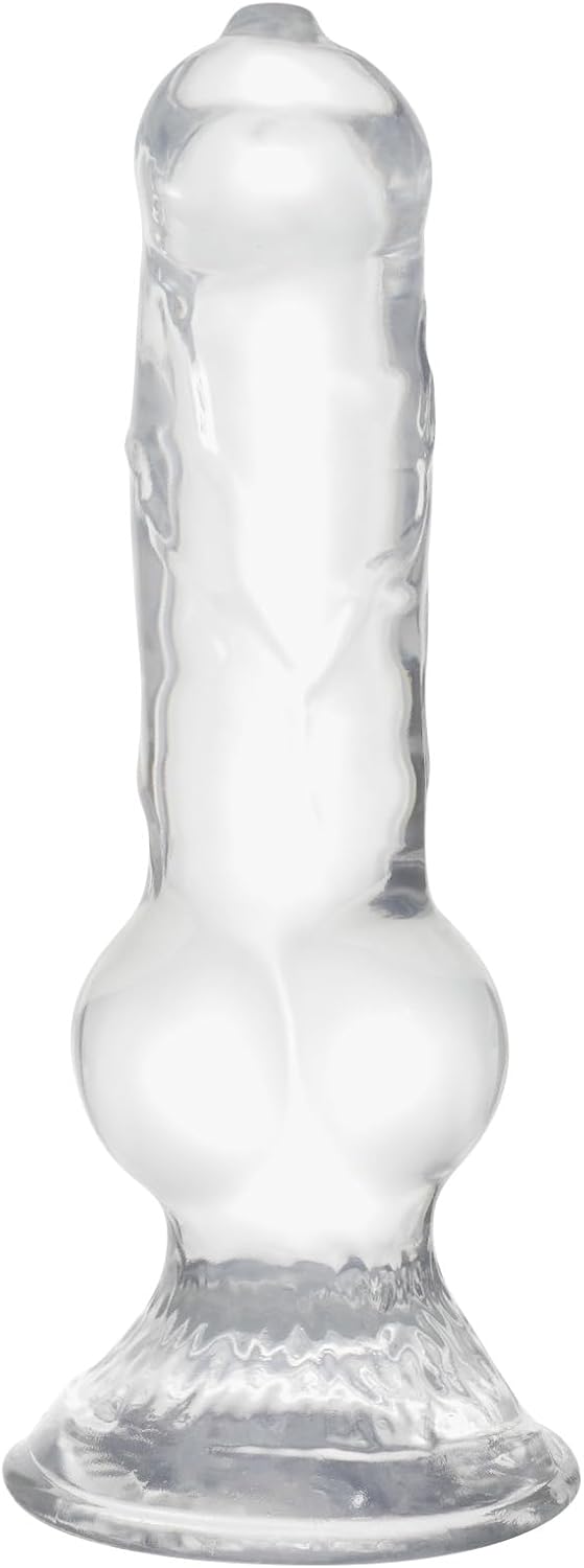 13 inch Realistic Huge Wolf Dog Dildo, Big Thick Monster Knot Dildo for Advanced Users, Giant G-spot Jelly Dildo with Strong Suction Cup, Flexible Lifelike Penis Anal Adult Sex Toys for Women
