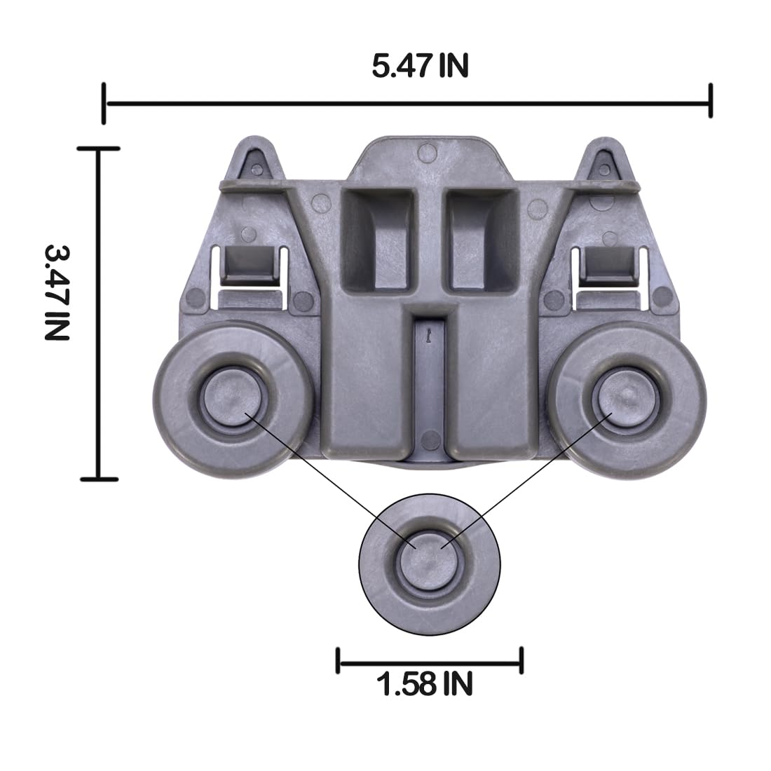 Genuine Beko Dishwasher Wheel 1885900600