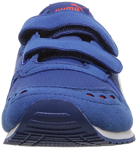 Image of Puma Unisex Cabana Racer Mesh V PS Casual Athletic Sneaker (Little Kid /Big Kid), True Blue /Puma White, 3.5 M US Big Kid