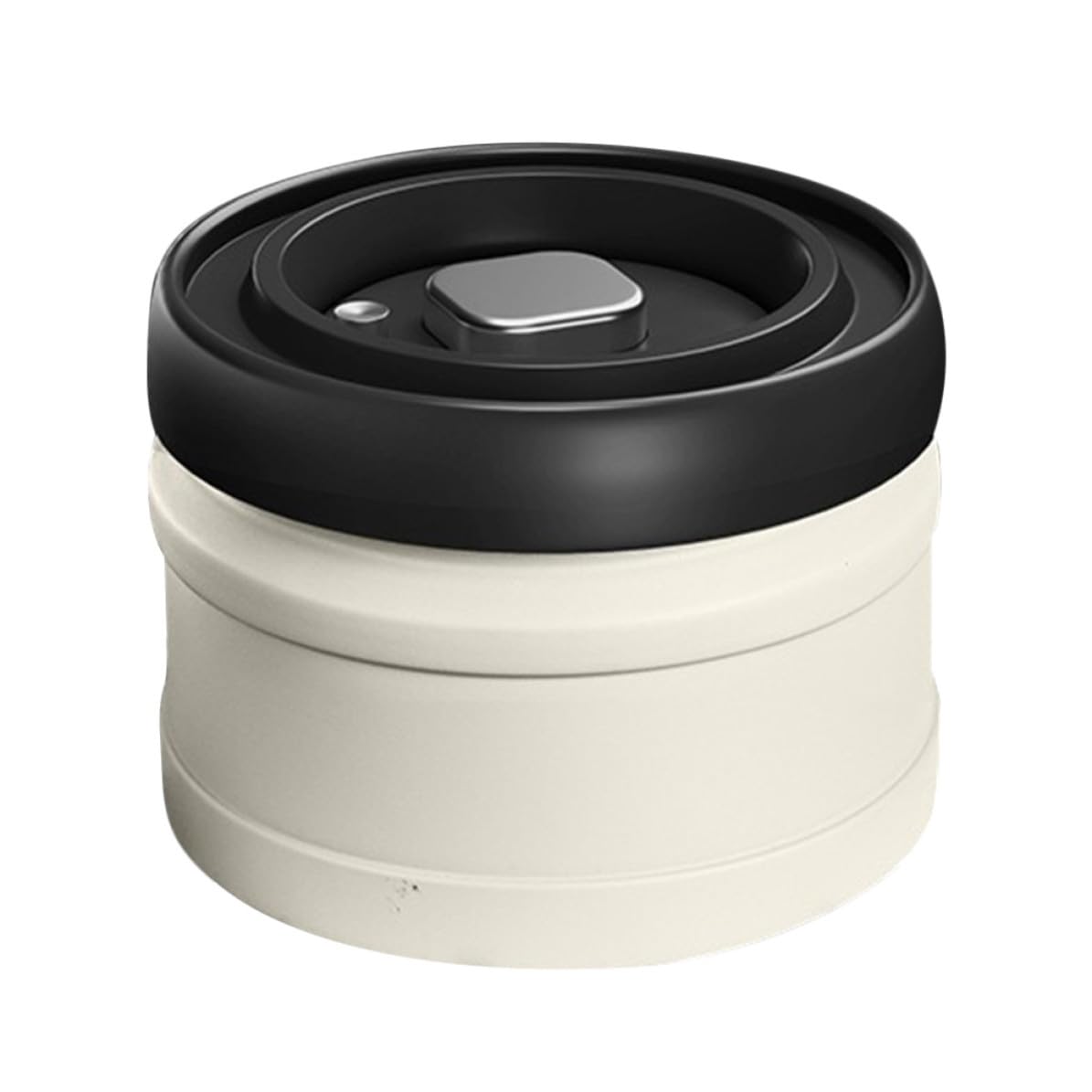 Tarro de especias blanco de 750ml con tapa hermética de acero inoxidable y silicona OUNONA