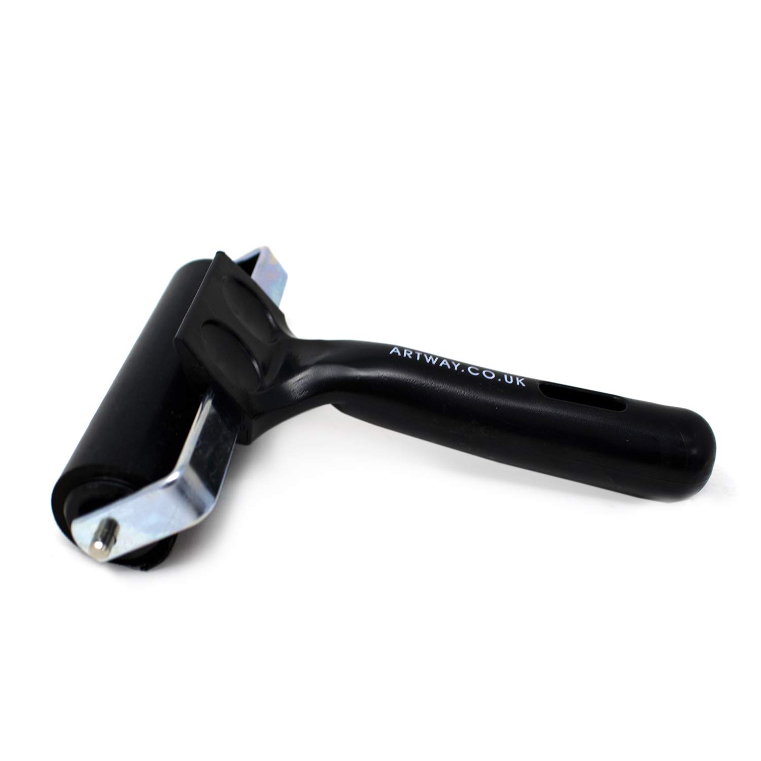 Artway - Rullo da inchiostro - Gomma rigida - Per stampare a calco su tela - Manico nero - 10 cm