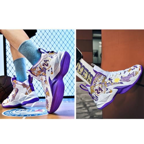 Men's Basketball Shoes Fashion Printed Sneakers2