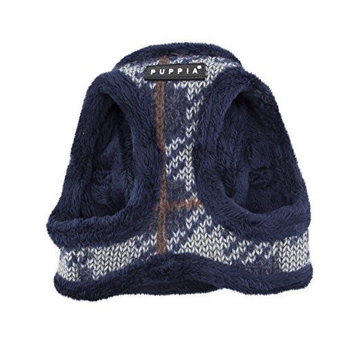 Arnés para perros Puppia Eldric Harness-B Mélange Navy en talla pequeña 4
