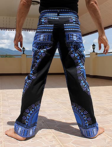 RaanPahMuang Fitted Jeans in 100% Thin Batik Cotton African Dashiki Art Mens Pants3