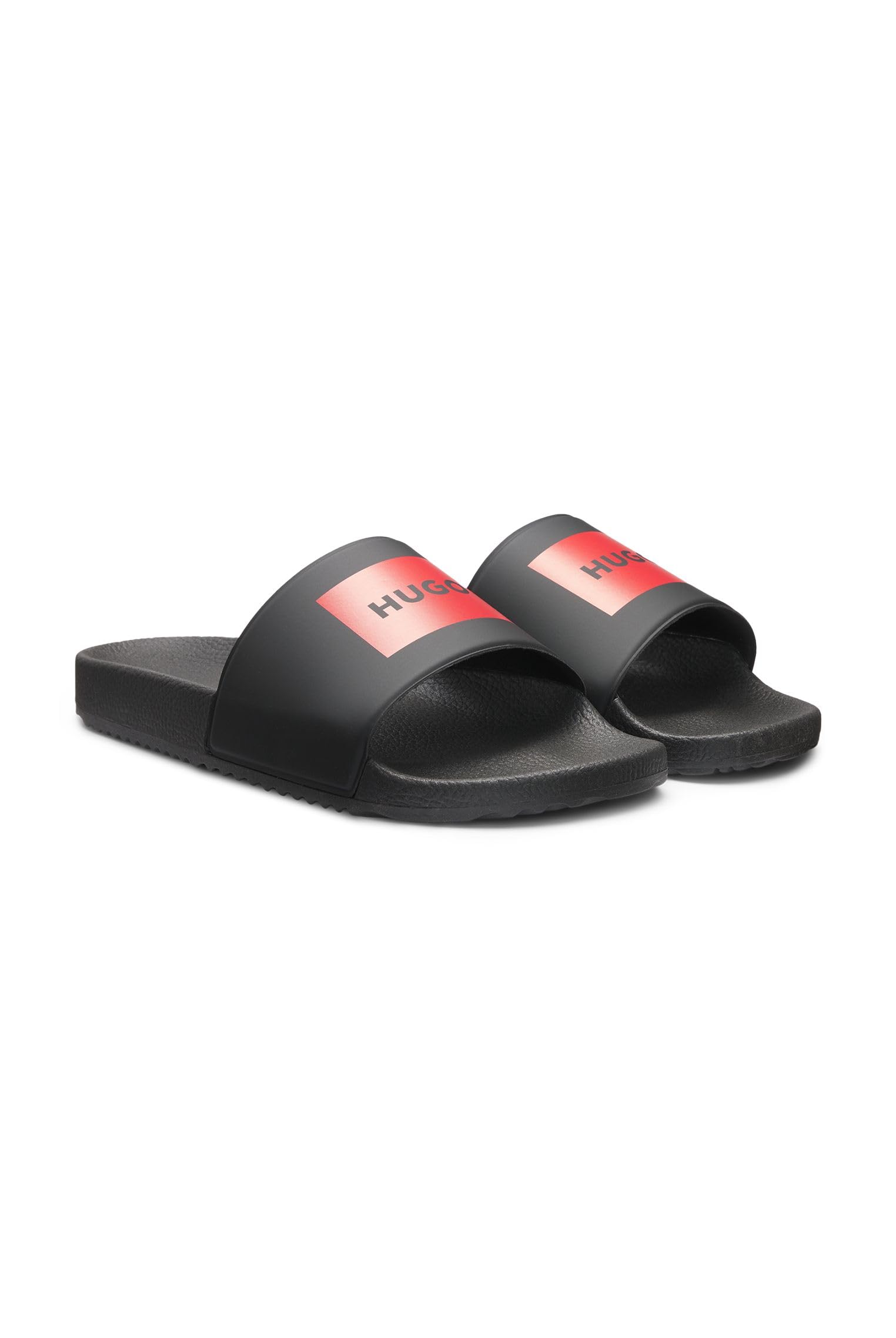 HUGO Herren Timein slid Slides mit Logo auf dem Riemen Größe