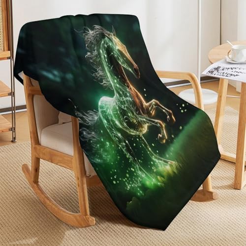 Couverture cheval plaid imprimé idéal comme idée de cadeau pour lit - 8