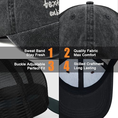 Gorra de béisbol bordada personalizada para mujer miniatura 4