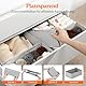 Lifewit 16 er Set Schubladen Organizer, Schrank Kleiderschrank Organizer Wickeltisch Schubladen Ordnungssystem für Garderobe Schlafzimmer für Kleidung, Kinderkleidung, Socken, Unterwäsche, Grau