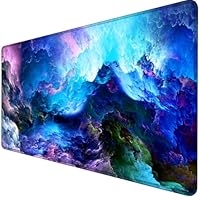 Gaming muismat XXL 1000 x 500 x 3 mm Japan muismat grote bureauonderlegger met antislip rubberen basis, met naden aan de randen anti-slip gaming muismat goudvis, bureau decoratie accessoires H-960