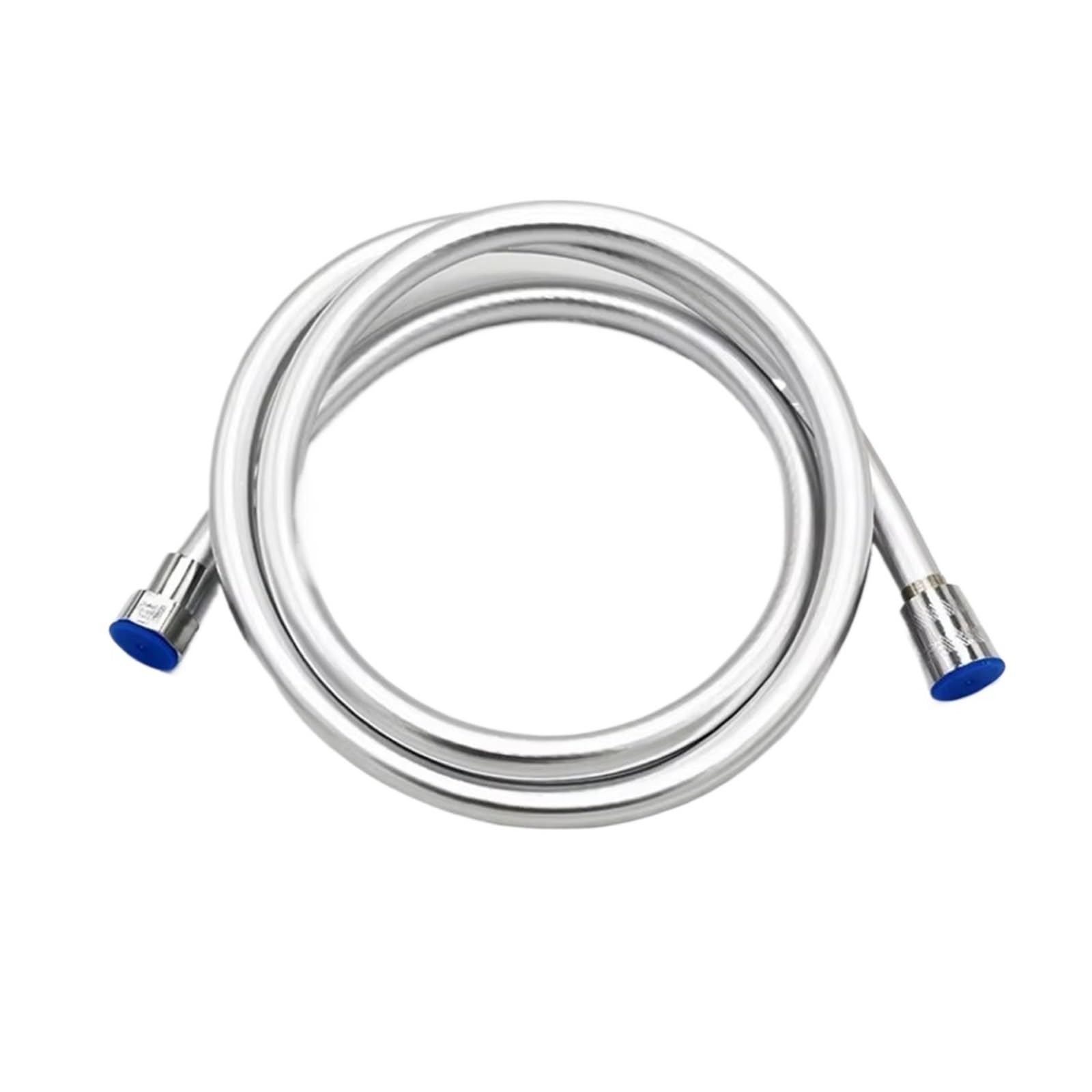 Kdberhfsa Silver 1.5/2/3M Black Pvc Flexible Shower Hose Long Bathroom Shower Water Hose Extension Plumbing Pipe Pulling Tube Bath Accessories(,200Cm)