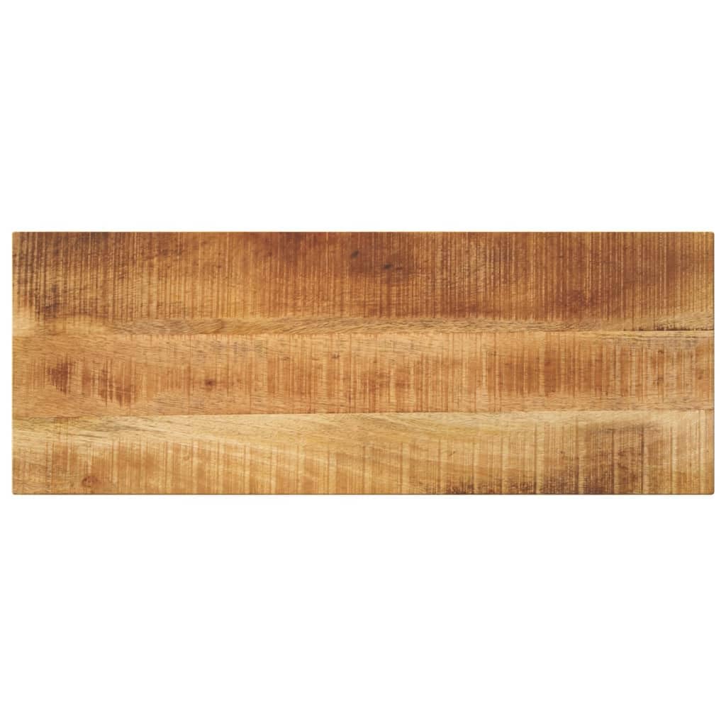 Plateau de table rectangulaire en bois massif de mangue, 90 x 20