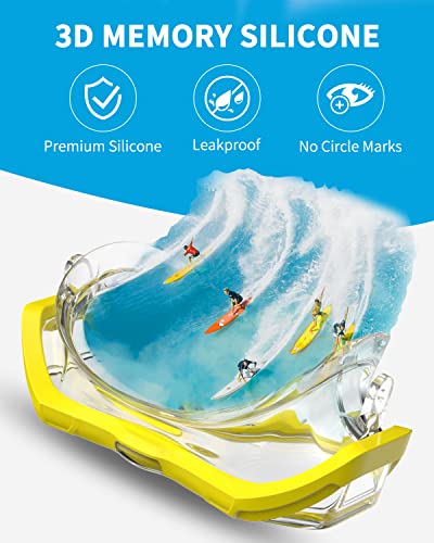 Bairuifu 2023 Latest 3-Window Lens Kids Swim Goggles Snorkel Diving Mask For Youth(4-16), 180° View/Anti-Fog/Anti-Shattered/Double Silicone Skirt Anti-Leak Swimming Goggles With Nose Cover #TOP2