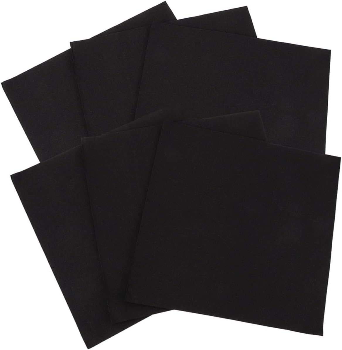 Toyvian Disposable Black Paper Napkins 50pcs X2 Thick Disposable Dinner Napkins for Holiday Parties Weddings Household Table Use