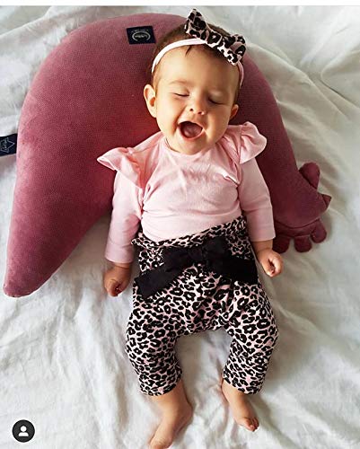 Geagodelia Babykleidung Set Baby Mädchen Langarm Body Strampler + Leopard Hose + Stirnband Neugeborene Kleinkinder Warme Babyset Kleidung - Image 7