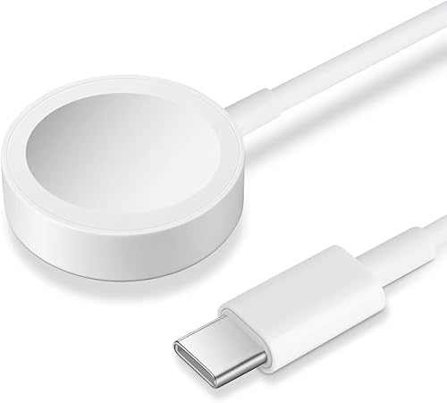 Cable de carga de reloj USB C para Apple Watch, cargador magnético de carga rápida, compatible con Apple Watch Series 987UltraSE654321, cargador USB