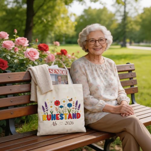DYOUen Cadeau de retraite, sac en coton 35 x 40 cm, cadeau de départ amusant pour femme, collègue 2026 – vue 3