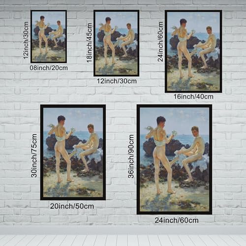 Tableau Under The Western Sun Henry Scott Tuke décoration murale