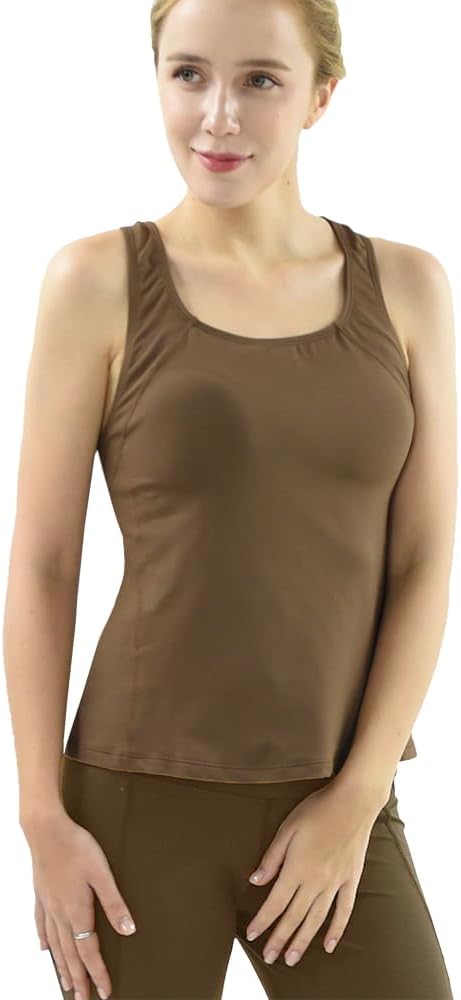 Private Island Hawaii Women UPF50+ Tankini Bathing Swimsuits Sleeveless Tank Bra Top Swim Rash Guard CubanoBoom (RTY)