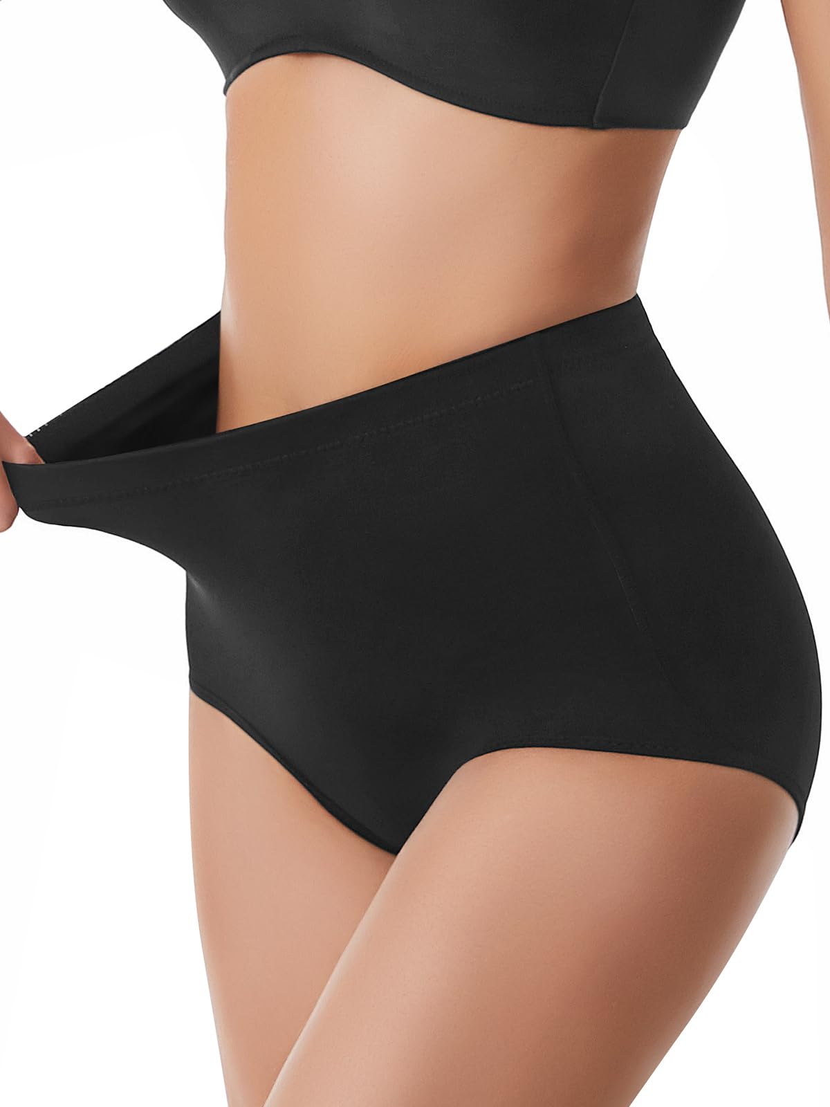 Photo 1 of Fanguilar Tummy Control Shapewear for Women Mid Waist Body Shaper Panties Seamless Shapewear Compression Underwear Panty Girdle