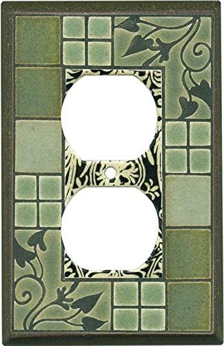 Arts and Crafts Ceramic - GFCI Rocker Switch Plate Covers