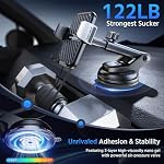 ACMEZING Support de téléphone Voiture 3en1-Stableté extrême du terrain Air Vent Handsfree Cell Phone Holder Car Compatible avec iPhone Samsung Tous les téléphones portables