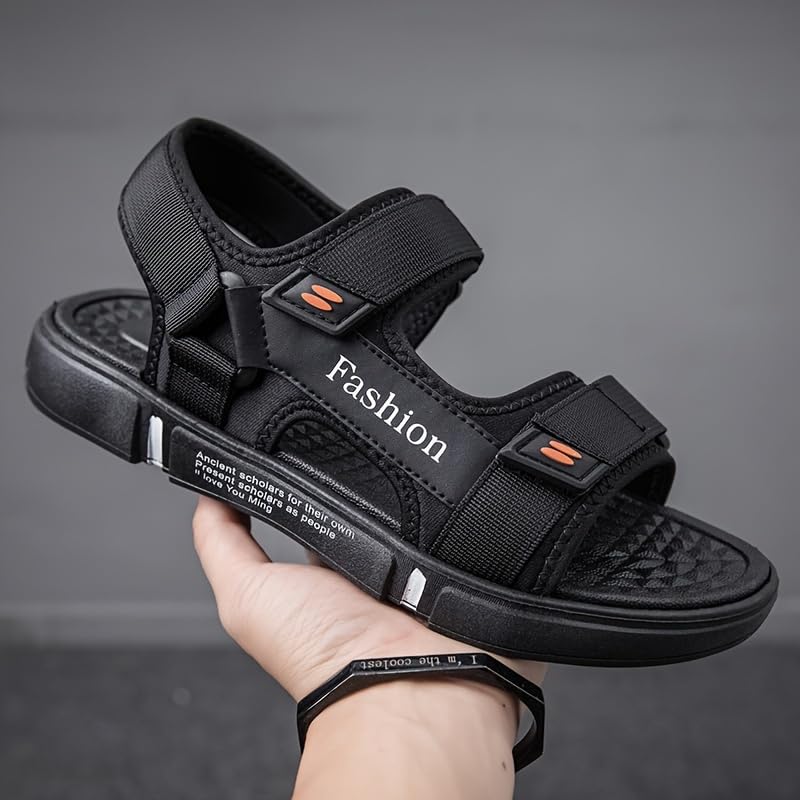Men's Trendy Open Toe Sandals, Breathable Non-slip Sandals For Indoor Outdoor Beach2