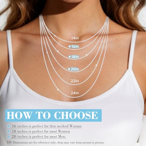 18K Gold Plated 925 Sterling Silver Chain Necklace for Women - image 3