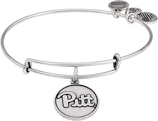 Alex And Ani University of Pittsburgh Charm Silver One Size Bracelet AS16CLC01RS - coolthings.us