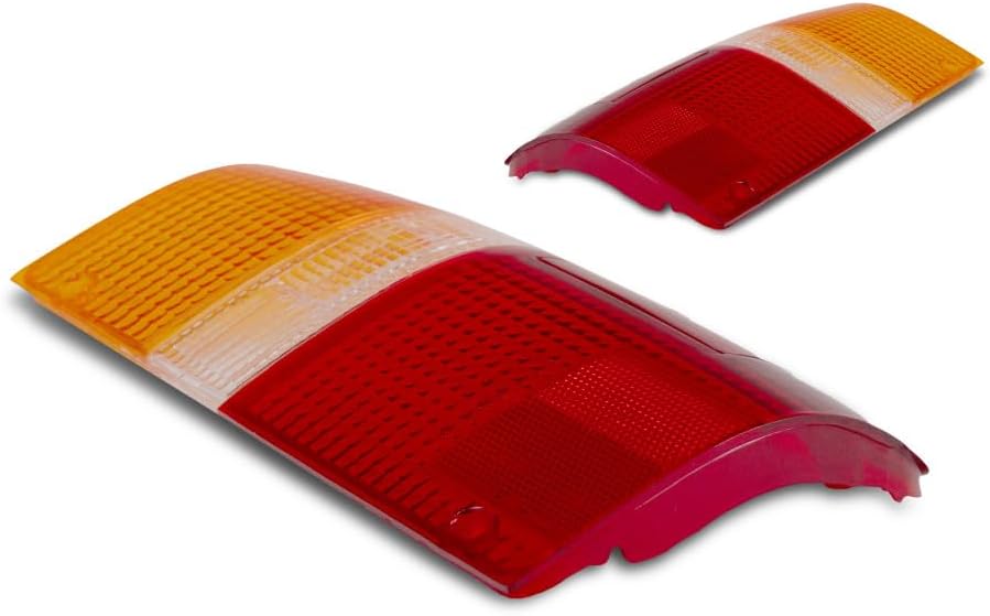 Compatible With Toyota Pickup 2/4WD 1989-1995 Tail Light Lens Pair Driver and Passenger Side TO2808101, TO2809101 | 81561-89166