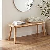 ARROWSTONE Banco 100% madera de acacia maciza, interior (47 pulgadas)