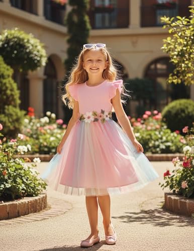 Image of PATPAT Girls Tulle Tutu Party Birthday Princess Formal Fancy Princess Dress
