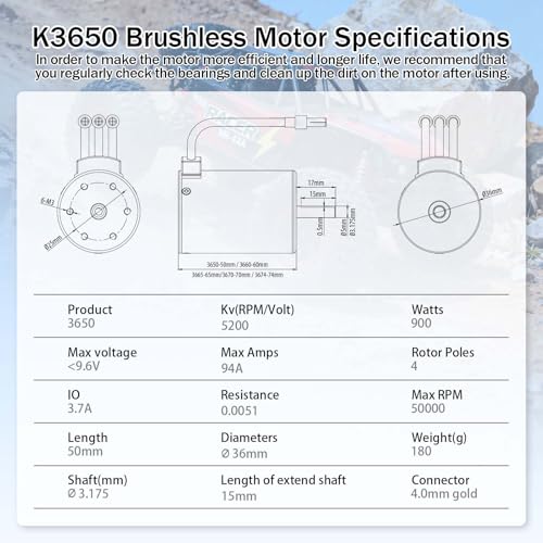 SurpassHobby 3650 5200KV Motor