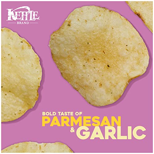 Image of Kettle Brand Potato Chips, Parmesan Garlic Kettle Chips, 7.5 Oz (Pack of 12)
